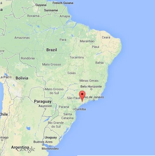 hvar er Sao Paulo staðsett á korti