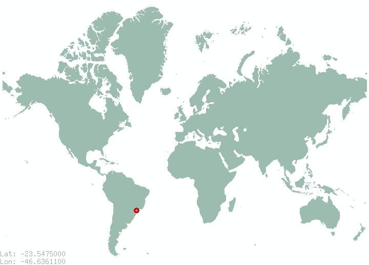 Sao Paulo heiminum kort